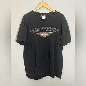 Vintage Harley Davidson Akron Tee | Large